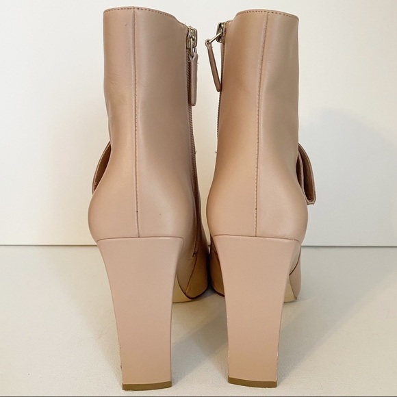 Nine West Quitit Light Natural Pearl Trim Ankle Boots - 9 - Picture 8 of 16